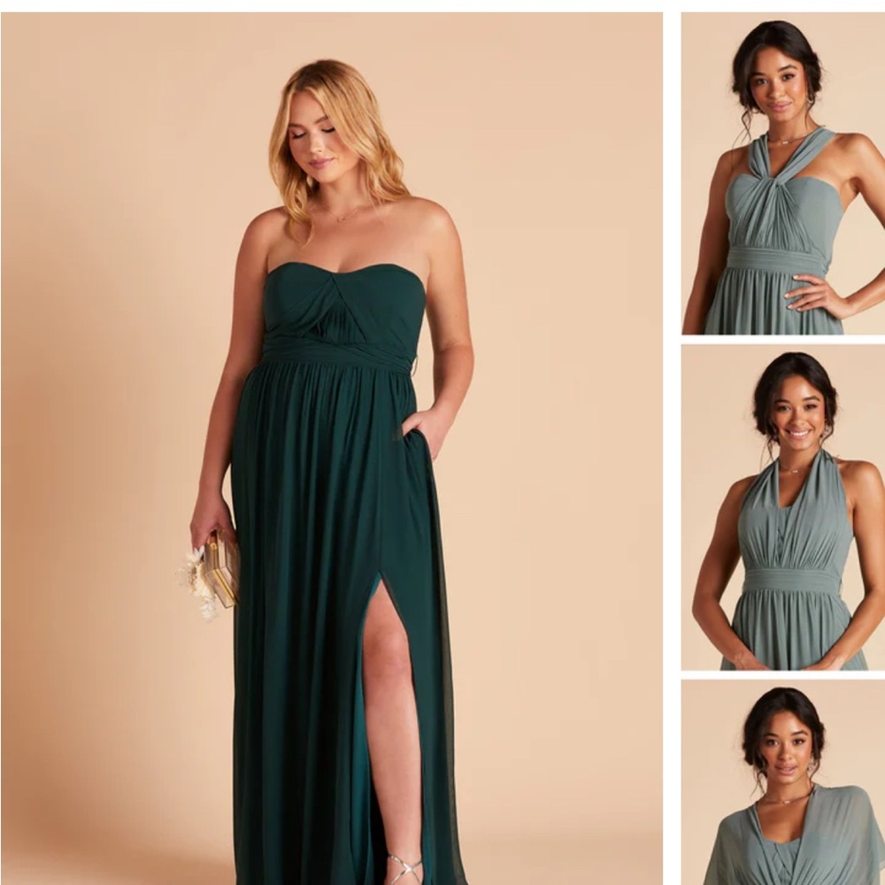 Birdy Grey ,Emerald Color, Formal Bridal Dress Size Small Brand New